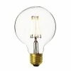 Best Sale 🛒 Industville Vintage LED Filament Bulb Small Globe Edison Screw Clear 7W 👍