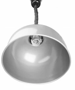 Discount 🔥 Buffalo Retractable Dome Heat Lamp Silver 2.5kW ✔️ -Cleaning & Janitorial Supplies Shop dy461 heatshade2