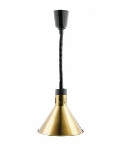 Best Pirce 🔥 Buffalo Conical Retractable Heat Shade Pale Gold Finish ✔️