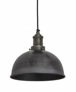 Deals ✨ Industville Brooklyn Dome Pendant Light Pewter 200mm ❤️