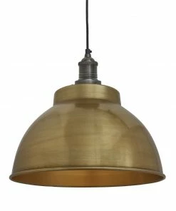 Buy 🥰 Industville Brooklyn Dome Pendant Light Brass 330mm 🔥