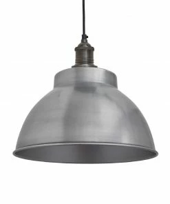 Coupon ⌛ Industville Brooklyn Dome Pendant Light Pewter 330mm 🔥