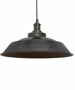 Best deal 😀 Industville Brooklyn Step Pendant Pewter 410mm 👏