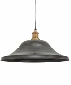 Best deal ⭐ Industville Brooklyn Giant Hat Pendant Pewter 530mm ✨