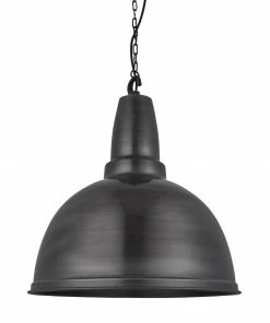 Coupon 🧨 Industville Retro Large Pendant Pewter 430mm 💯