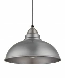 Hot Sale 🔔 Industville Old Factory Pendant Light Pewter 305mm ✔️