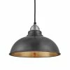 Outlet 😉 Industville Old Factory Pendant Pewter And Brass 305mm 🥰