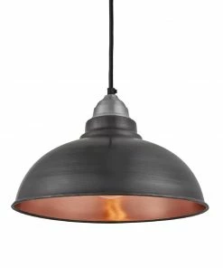 Best Pirce 💯 Industville Old Factory Pendant Pewter And Copper 305mm 😀