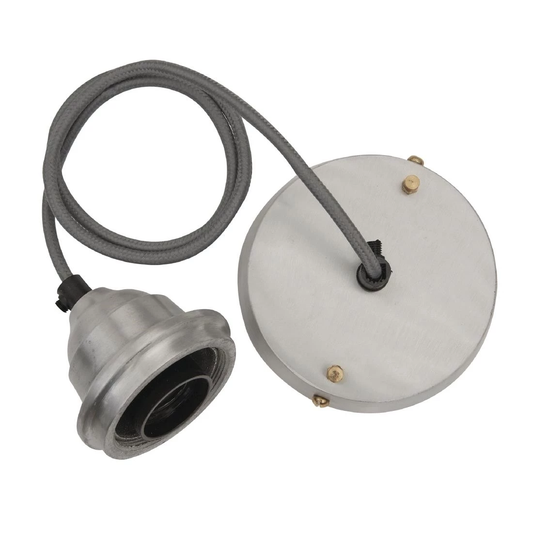 Budget 😀 Industville Old Factory Slotted Pendant Pewter 380mm 👏 2 Budget 😀 Industville Old Factory Slotted Pendant Pewter 380mm 👏 - Image 2