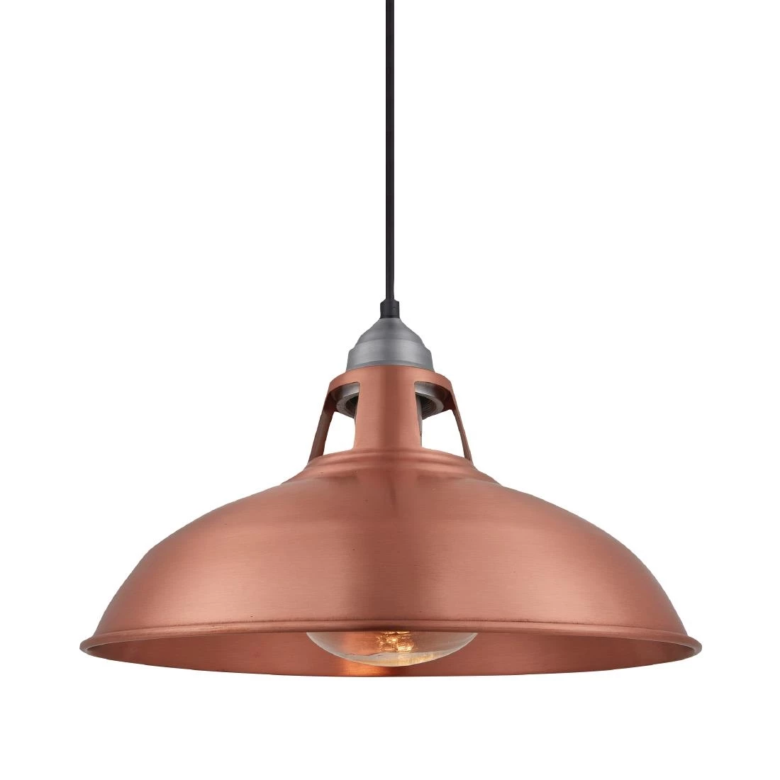 Hot Sale 👍 Industville Old Factory Slotted Heat Pendant Copper 380mm 🎉 1 Hot Sale 👍 Industville Old Factory Slotted Heat Pendant Copper 380mm 🎉