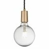 Promo ❤️ Industville Sleek Edison 1 Wire Pendant Brass 🤩