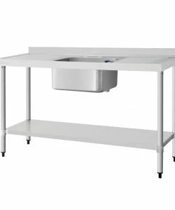 Cheapest 🎉 Vogue Single Sink With Double Drainer 1500mm ⌛