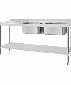 Best Sale 💯 Vogue Double Sink Left Hand Drainer 1800mm 🔔