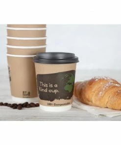 Deals 🧨 Fiesta Compostable Coffee Cups Double Wall 227ml / 8oz 😍 -Cleaning & Janitorial Supplies Shop dy984 1ls