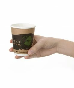 Deals 🧨 Fiesta Compostable Coffee Cups Double Wall 227ml / 8oz 😍 -Cleaning & Janitorial Supplies Shop dy984 withhand