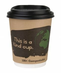 Deals 🧨 Fiesta Compostable Coffee Cups Double Wall 227ml / 8oz 😍 -Cleaning & Janitorial Supplies Shop dy984 withlid