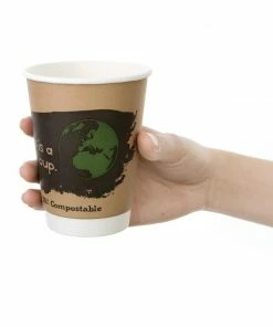Top 10 🛒 Fiesta Compostable Coffee Cups Double Wall 355ml / 12oz ✨ -Cleaning & Janitorial Supplies Shop dy986 withhand
