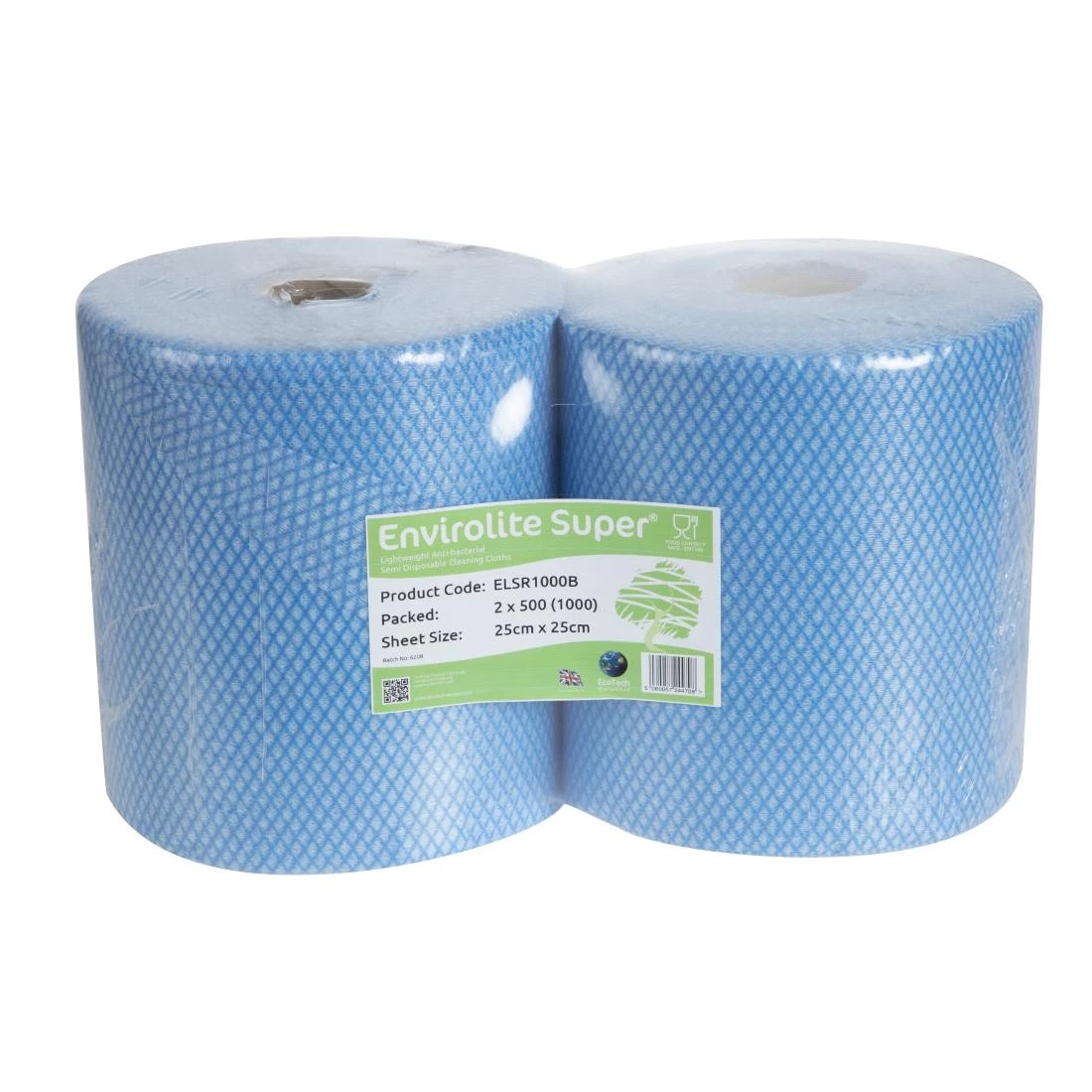 Hot Sale 🔥 EcoTech Envirolite Super Antibacterial Cleaning Cloths Blue (Roll Of 2 X 500) ✨ 5 Hot Sale 🔥 EcoTech Envirolite Super Antibacterial Cleaning Cloths Blue (Roll Of 2 X 500) ✨ - Image 5