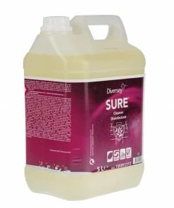 New ✨ Diversey SURE Cleaner And Disinfectant Concentrate 5Ltr 🎉 -Cleaning & Janitorial Supplies Shop fa237 7