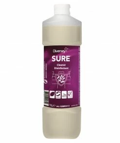 Cheapest 💯 Diversey SURE Cleaner And Disinfectant Concentrate 1Ltr 😀
