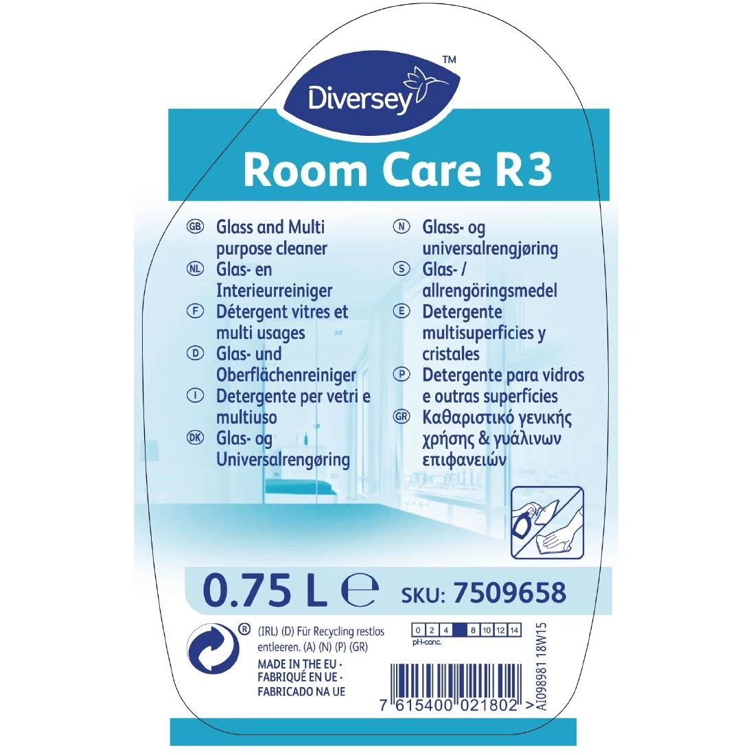 Cheapest 🎉 Diversey Room Care R3 Glass And Multi-Surface Cleaner Ready To Use 750ml 👍 2 Cheapest 🎉 Diversey Room Care R3 Glass And Multi-Surface Cleaner Ready To Use 750ml 👍 - Image 2