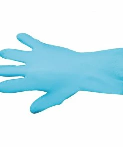 Coupon 😀 MAPA Vital 117 Liquid-Proof Light-Duty Janitorial Gloves Blue ✨ -Cleaning & Janitorial Supplies Shop fa291 lifestyle