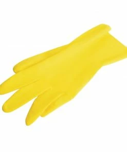 Flash Sale 🛒 MAPA Vital 124 Liquid-Proof Light-Duty Janitorial Gloves Yellow 🛒 -Cleaning & Janitorial Supplies Shop fa292 flatback
