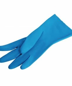 Outlet ✨ MAPA Vital 165 Liquid-Proof Food Handling Gloves Blue (One Pair) ✔️ -Cleaning & Janitorial Supplies Shop fa293 flatfront