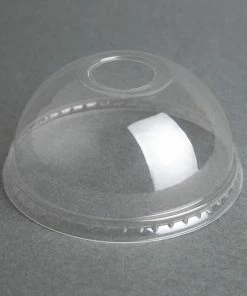 Outlet 😉 Fiesta Compostable PLA Cold Cup Domed Lids 12oz / 16oz / 20oz (Pack Of 1000) 🧨