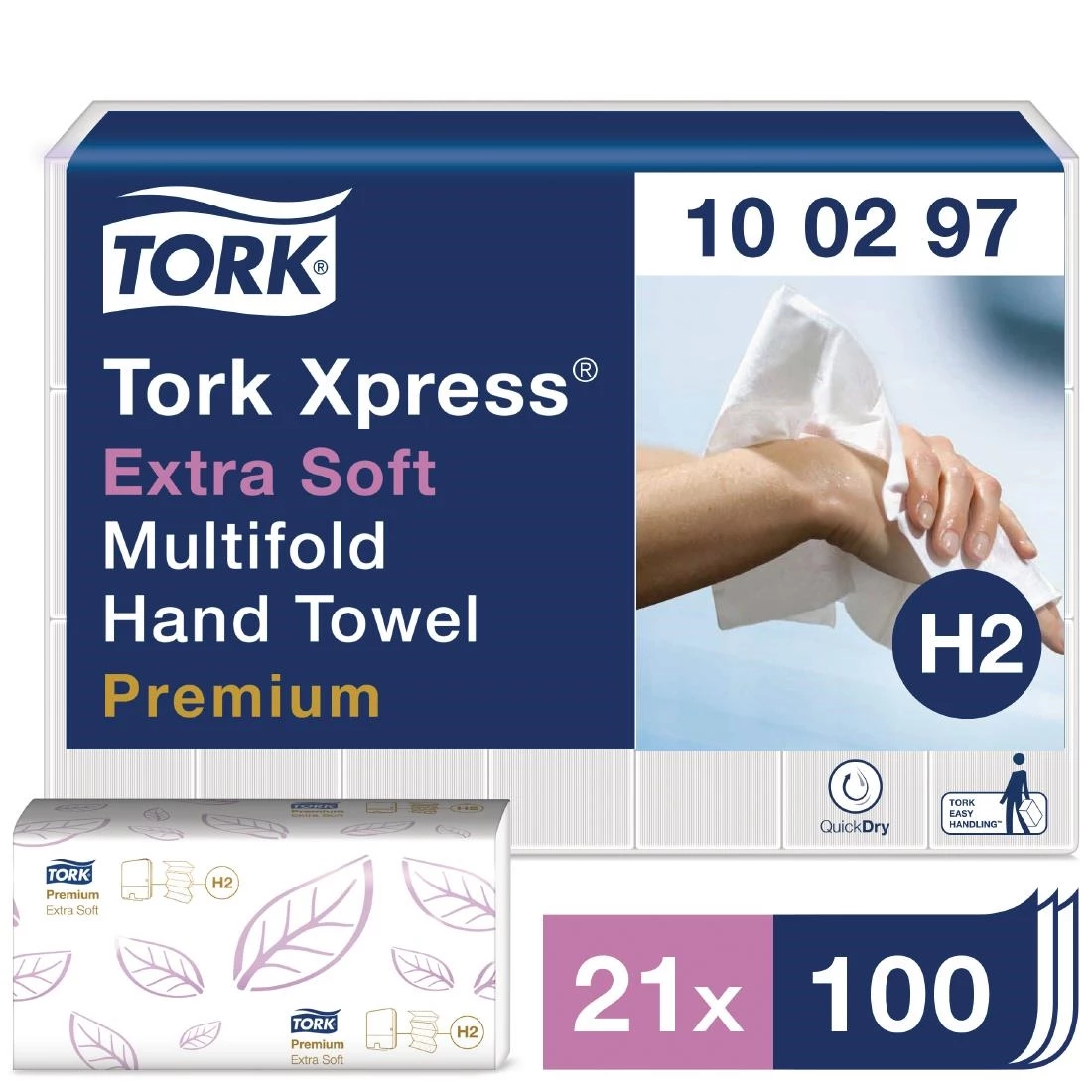 New ๐ Tork Xpress Extra-Soft Multi-Fold Hand Towels 2-Ply (Pack Of 2100) ๐ฏ 2 New ๐ Tork Xpress Extra-Soft Multi-Fold Hand Towels 2-Ply (Pack Of 2100) ๐ฏ - Image 2