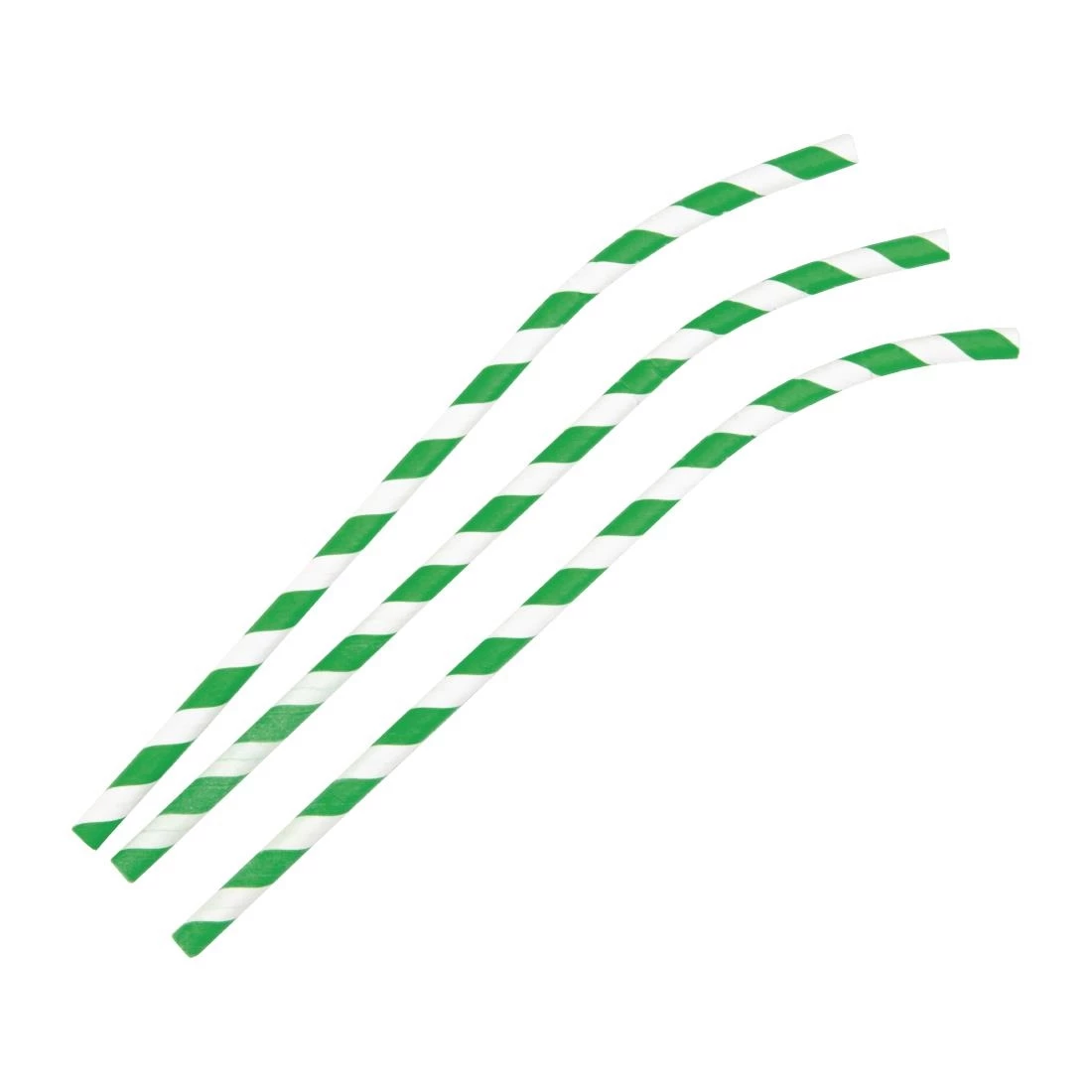 Wholesale 🎉 Fiesta Compostable Bendy Paper Straws Green Stripes (Pack Of 250) ❤️ 4 Wholesale 🎉 Fiesta Compostable Bendy Paper Straws Green Stripes (Pack Of 250) ❤️ - Image 4