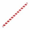 Budget 👍 Fiesta Compostable Paper Smoothie Straws Red Stripes (Pack Of 250) 🥰