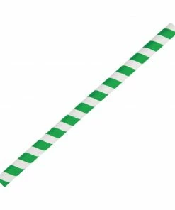 Best reviews of 🔔 Fiesta Compostable Paper Smoothie Straws Green Stripes (Pack Of 250) 🔔