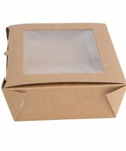 Promo 🎁 Fiesta Compostable Salad Box With PLA Window (Pack Of 200) ✔️ 8 Promo 🎁 Fiesta Compostable Salad Box With PLA Window (Pack Of 200) ✔️ -Cleaning & Janitorial Supplies Shop fb677 1200mlpapersaladboxwithplawindow3