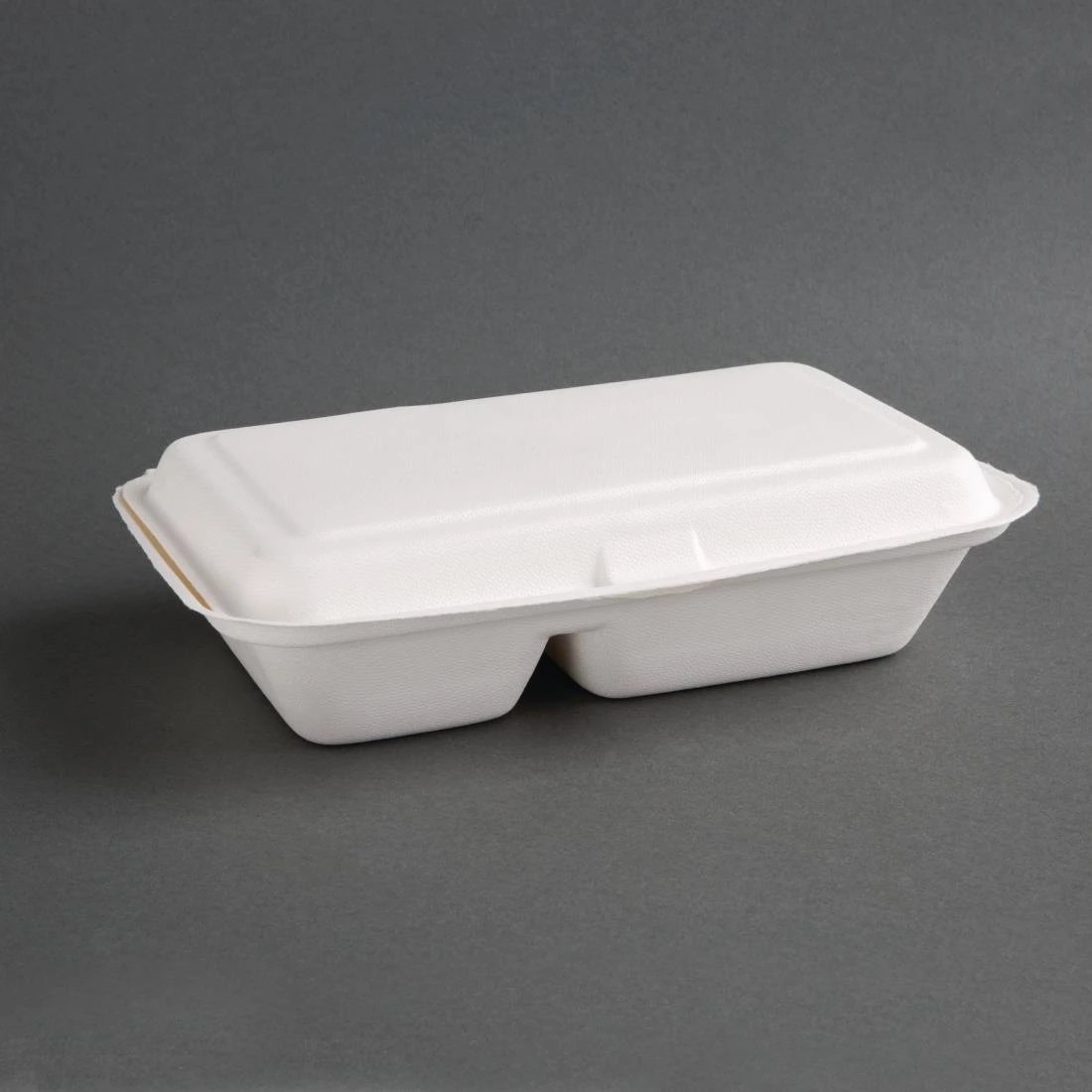 Buy 👍 Fiesta Compostable Bagasse Hinged 2-Compartment Food Containers 253mm (Pack Of 200) ✨ 1 Buy 👍 Fiesta Compostable Bagasse Hinged 2-Compartment Food Containers 253mm (Pack Of 200) ✨