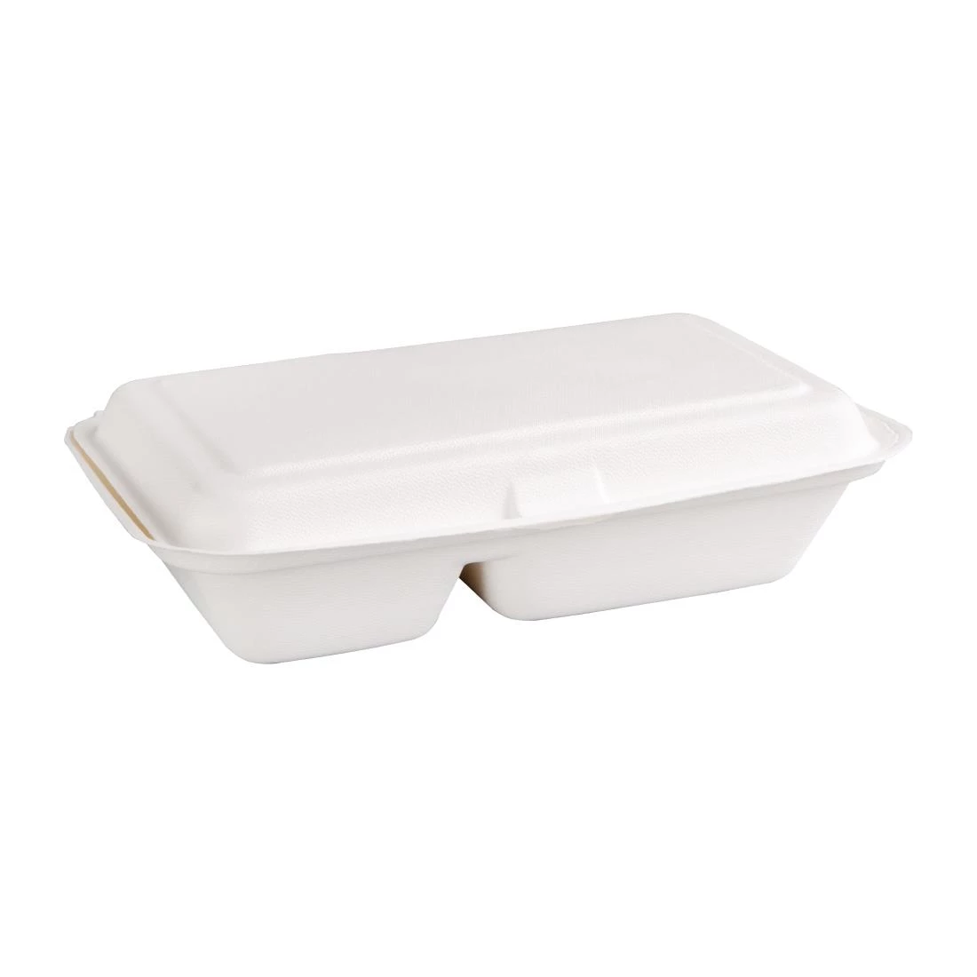 Buy 👍 Fiesta Compostable Bagasse Hinged 2-Compartment Food Containers 253mm (Pack Of 200) ✨ 3 Buy 👍 Fiesta Compostable Bagasse Hinged 2-Compartment Food Containers 253mm (Pack Of 200) ✨ - Image 3