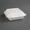 Deals 🎉 Fiesta Compostable Bagasse Hinged 3-Compartment Food Containers 201mm (Pack Of 200) 😍