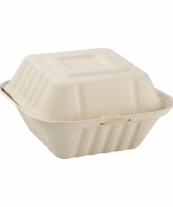 Cheap ๐ฅ Fiesta Compostable Bagasse Burger Boxes Natural Colour 152mm (Pack Of 500) ๐ฅฐ