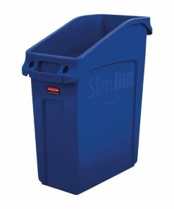 Flash Sale 🌟 Rubbermaid Slim Jim Under-Counter Bin Blue 49Ltr 🔔