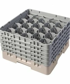 Coupon 💯 Cambro Camrack Beige 20 Compartments Max Glass Height 257mm 😍
