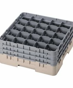 Deals ✔️ Cambro Camrack Beige 25 Compartments Max Glass Height 196mm 🤩