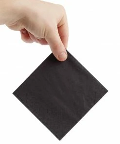 Best Sale 🥰 Fiesta Recyclable Cocktail Napkin Black 24x24cm 2ply 1/4 Fold (Pack Of 4000) 🔔 -Cleaning & Janitorial Supplies Shop fe218 3