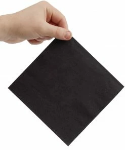 Buy 😀 Fiesta Recyclable Lunch Napkin Black 33x33cm 2ply 1/4 Fold (Pack Of 2000) 💯 -Cleaning & Janitorial Supplies Shop fe225 3