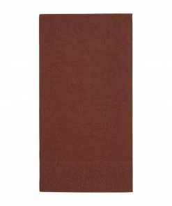 Deals 👍 Fiesta Recyclable Dinner Napkin Mocha 40x40cm 2ply 1/8 Fold (Pack Of 2000) 🔥