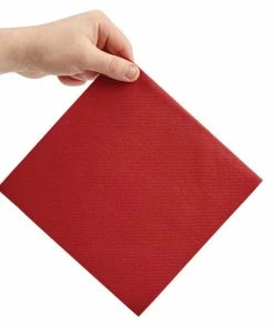 New ✨ Fiesta Recyclable Premium Tablin Dinner Napkin Bordeaux 40x40cm Airlaid 1/4 Fold (Pk 500) 🥰 -Cleaning & Janitorial Supplies Shop fe266 3