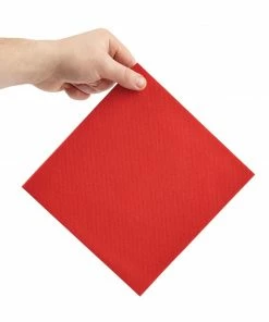 Coupon ⌛ Fiesta Recyclable Premium Tablin Dinner Napkin Red 40x40cm Airlaid 1/4 Fold (Pack Of 500) 😍 -Cleaning & Janitorial Supplies Shop fe267 3