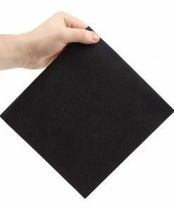 Flash Sale 🔥 Fiesta Recyclable Premium Tablin Dinner Napkin Black 40x40cm Airlaid 1/4 Fold (Pack Of 500) 😀 -Cleaning & Janitorial Supplies Shop fe270 3