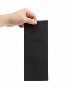Buy ✨ Fiesta Recyclable Premium Tablin Dinner Napkin Black 48x40cm Airlaid Pocket Fold (Pk 400) 🧨 -Cleaning & Janitorial Supplies Shop fe280 3