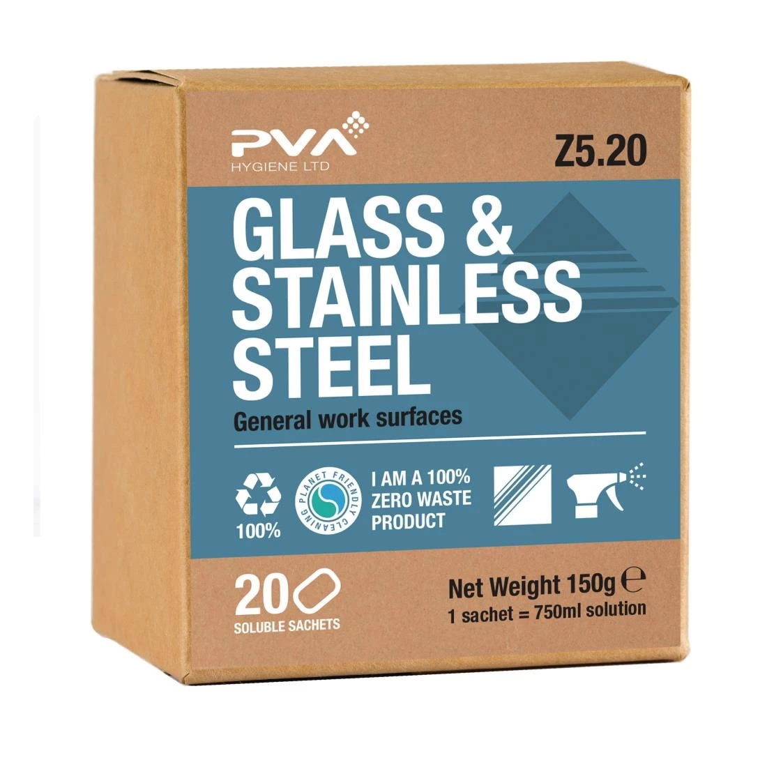 Deals โญ PVA Hygiene Glass & Stainless Steel Cleaner Soluble Sachets For Triggers (20 Sachets) ๐ 1 Deals โญ PVA Hygiene Glass & Stainless Steel Cleaner Soluble Sachets For Triggers (20 Sachets) ๐