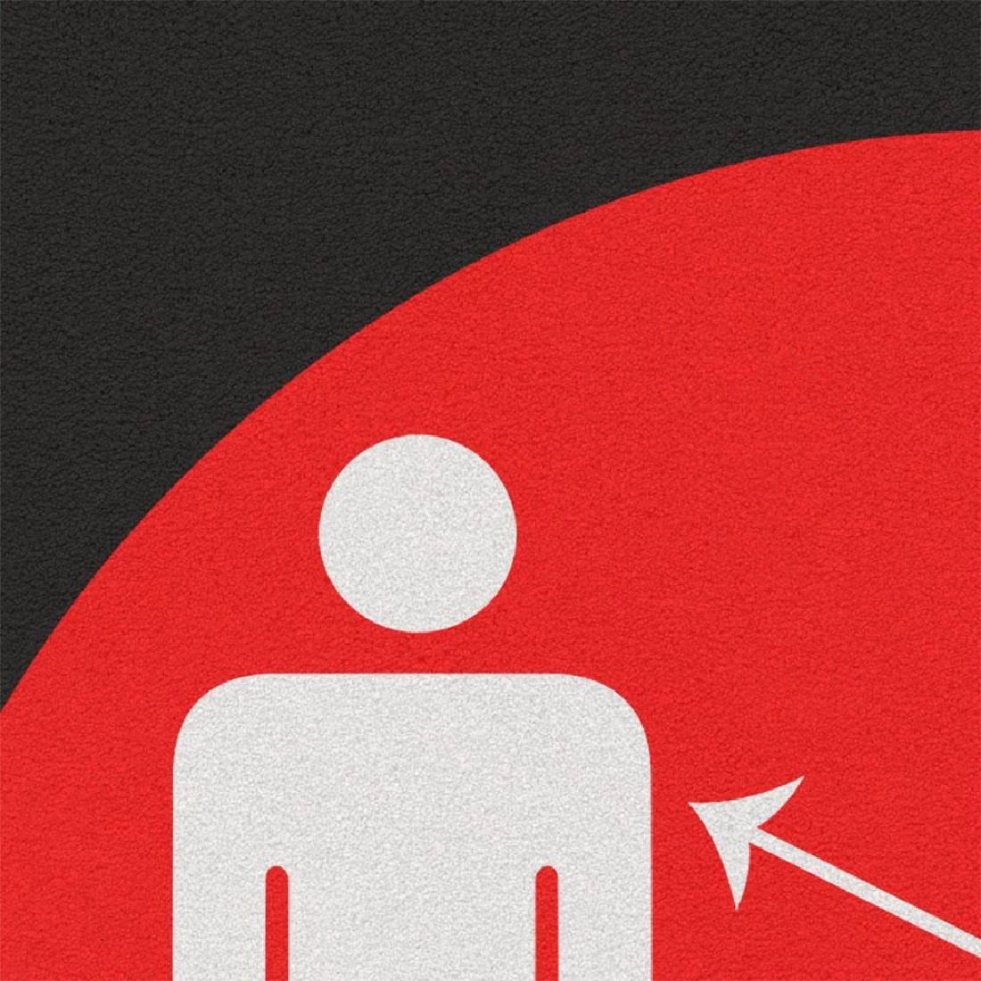 Cheapest ⭐ Coba People Social Distancing Floor Mat Red 🔥 2 Cheapest ⭐ Coba People Social Distancing Floor Mat Red 🔥 - Image 2